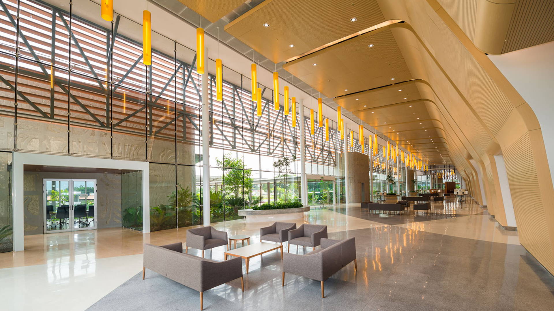 Modern finishings at the Centro de Convenciones, Costa Rica